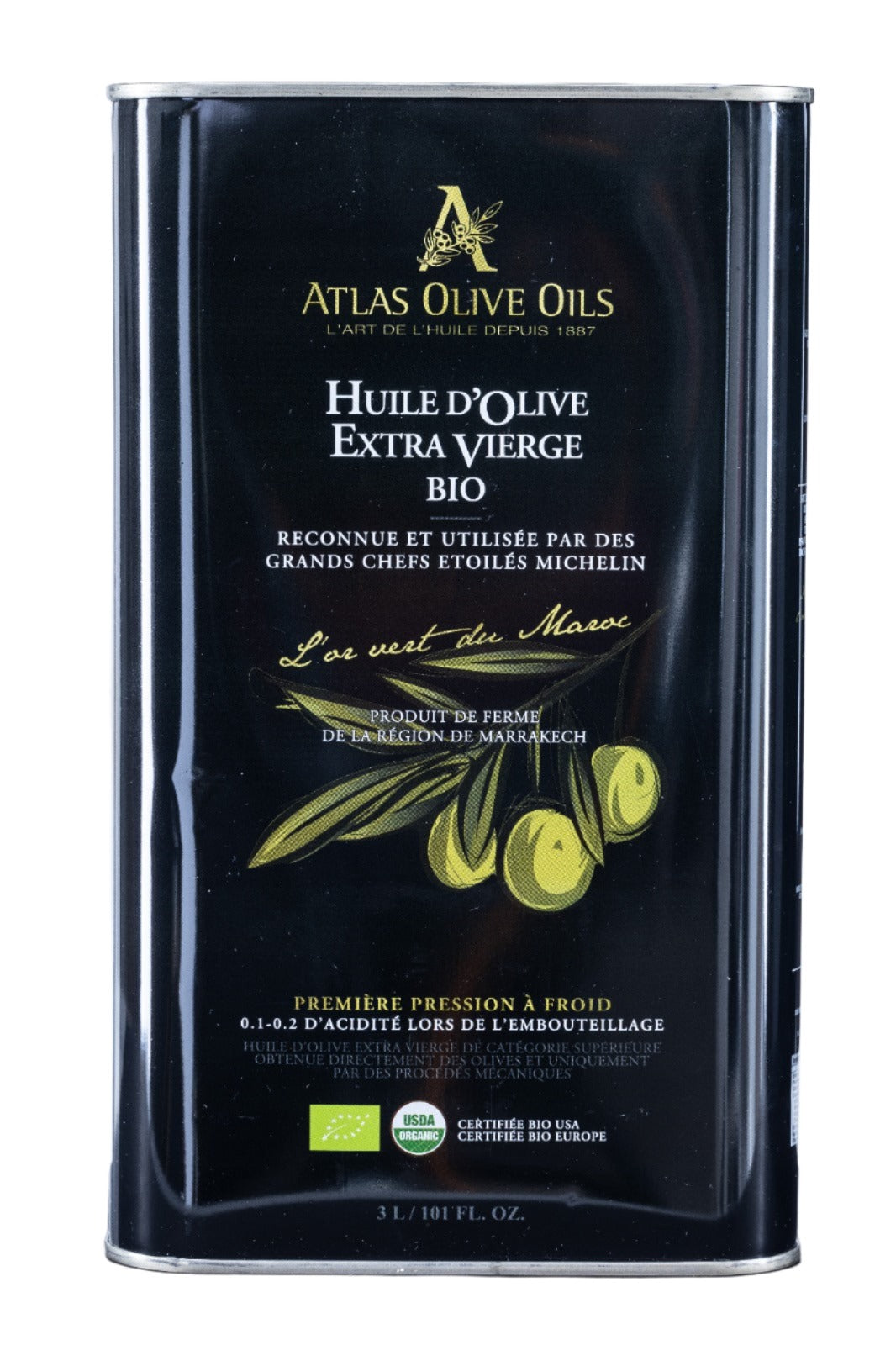 Atlas Olive Oil - Premium, Extra Virgin, and Cold Pressed