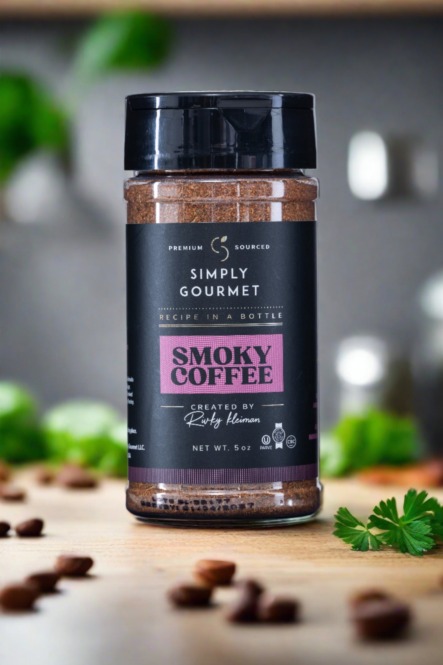 Simply Gourmet Smoky Coffee Recipe in a Bottle Spice Rub 5oz created by Rivky Kleiman