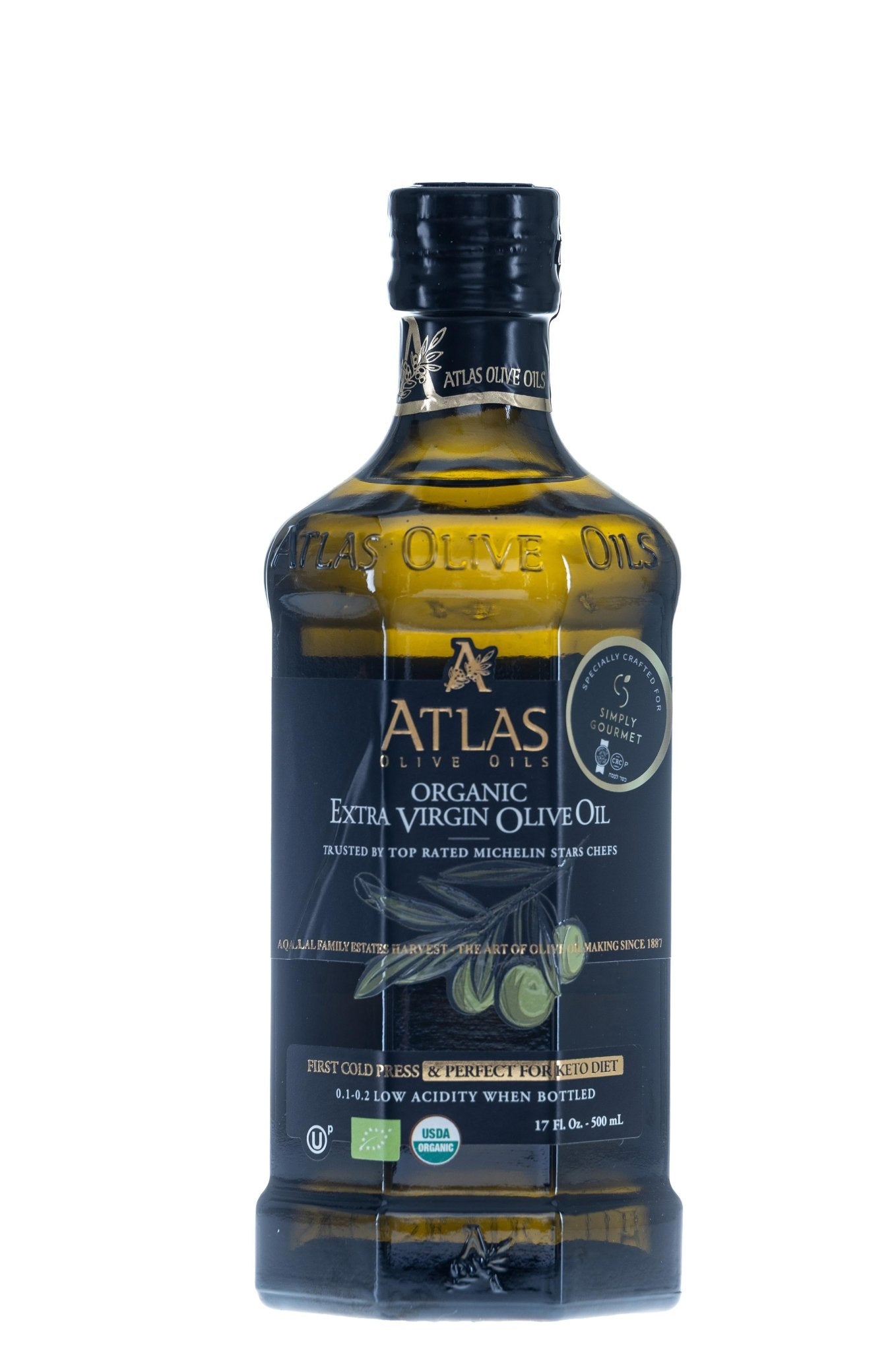 Atlas Olive Oil - Premium, Extra Virgin, and Cold Pressed - Olive Oil - Simply Gourmet