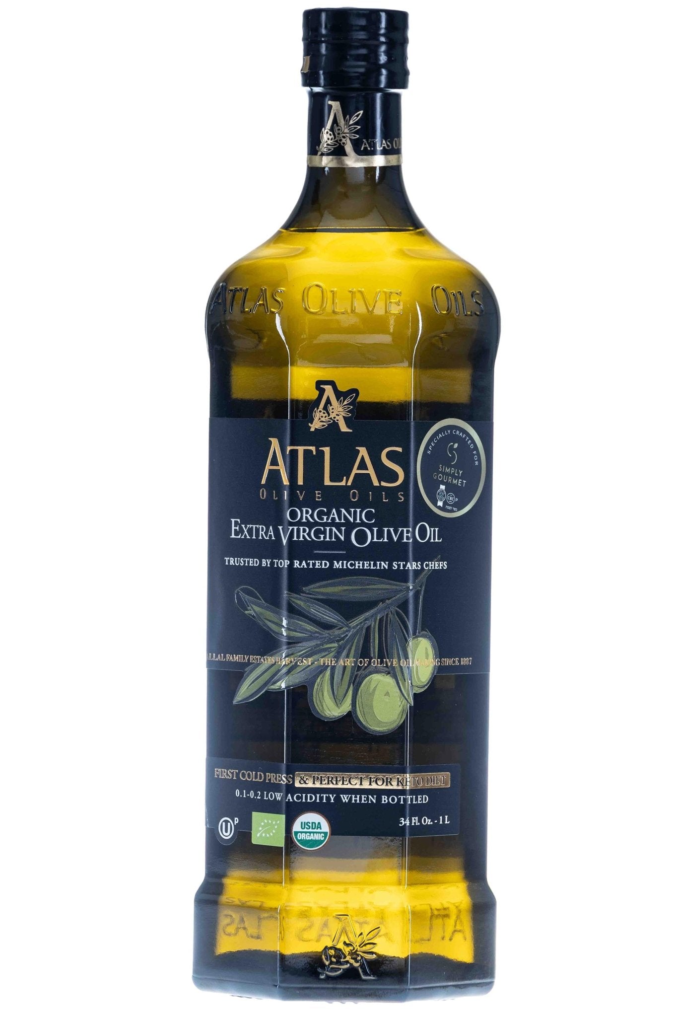 Atlas Olive Oil - Premium, Extra Virgin, and Cold Pressed - Olive Oil - Simply Gourmet