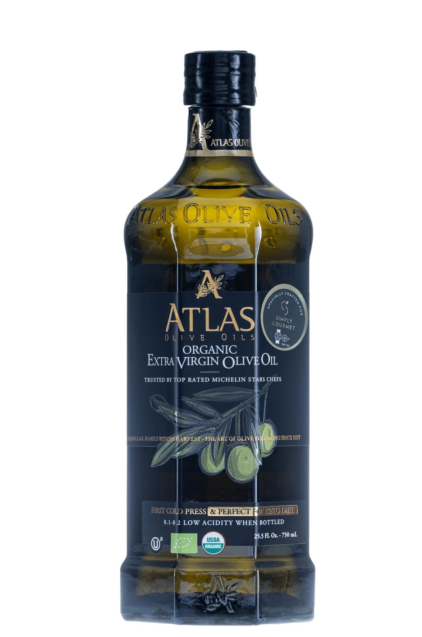 Atlas Olive Oil - Premium, Extra Virgin, and Cold Pressed - Olive Oil - Simply Gourmet