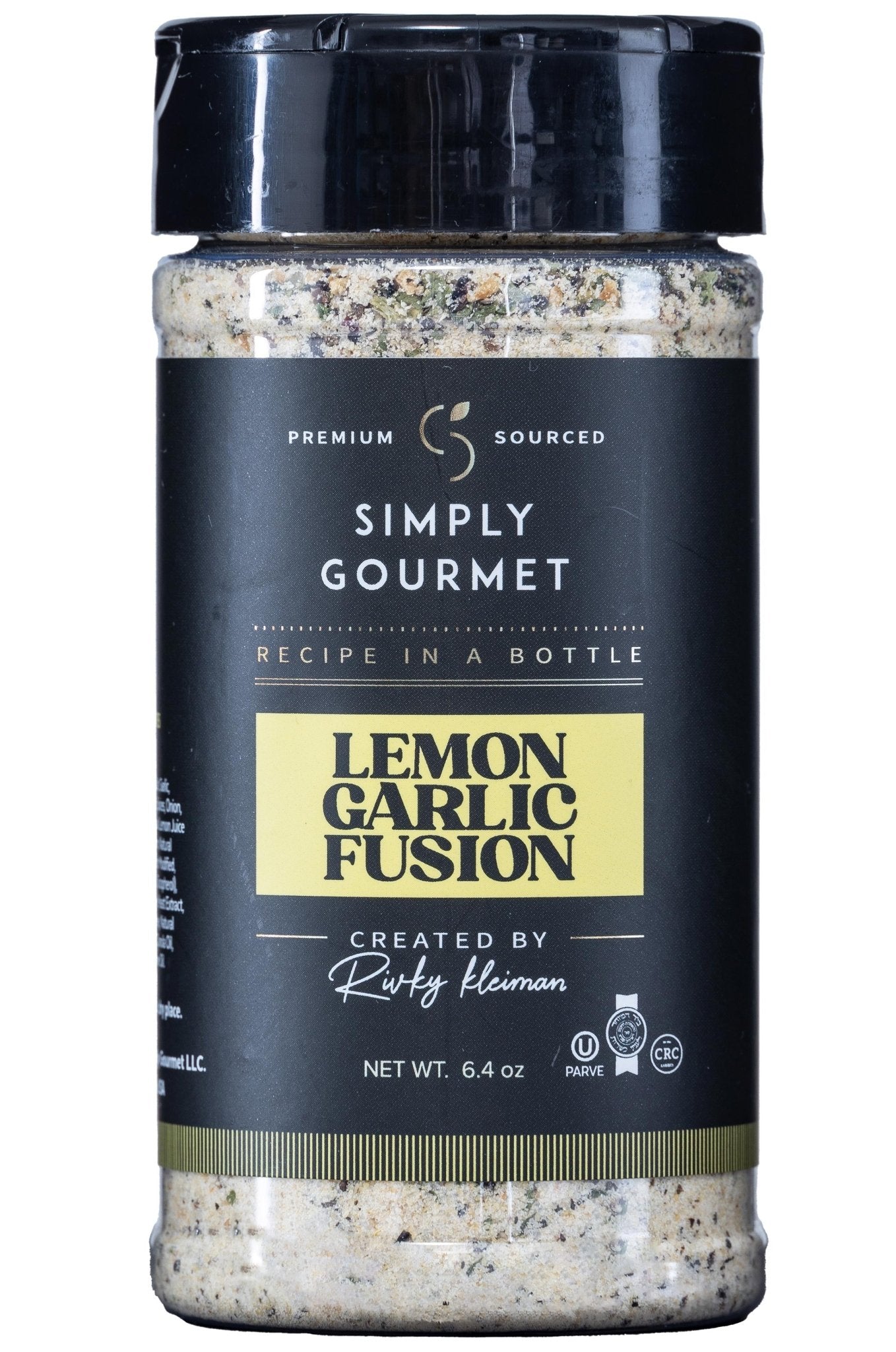 Lemon Garlic Fusion - Recipe in a Bottle - Spice Rub - Simply Gourmet