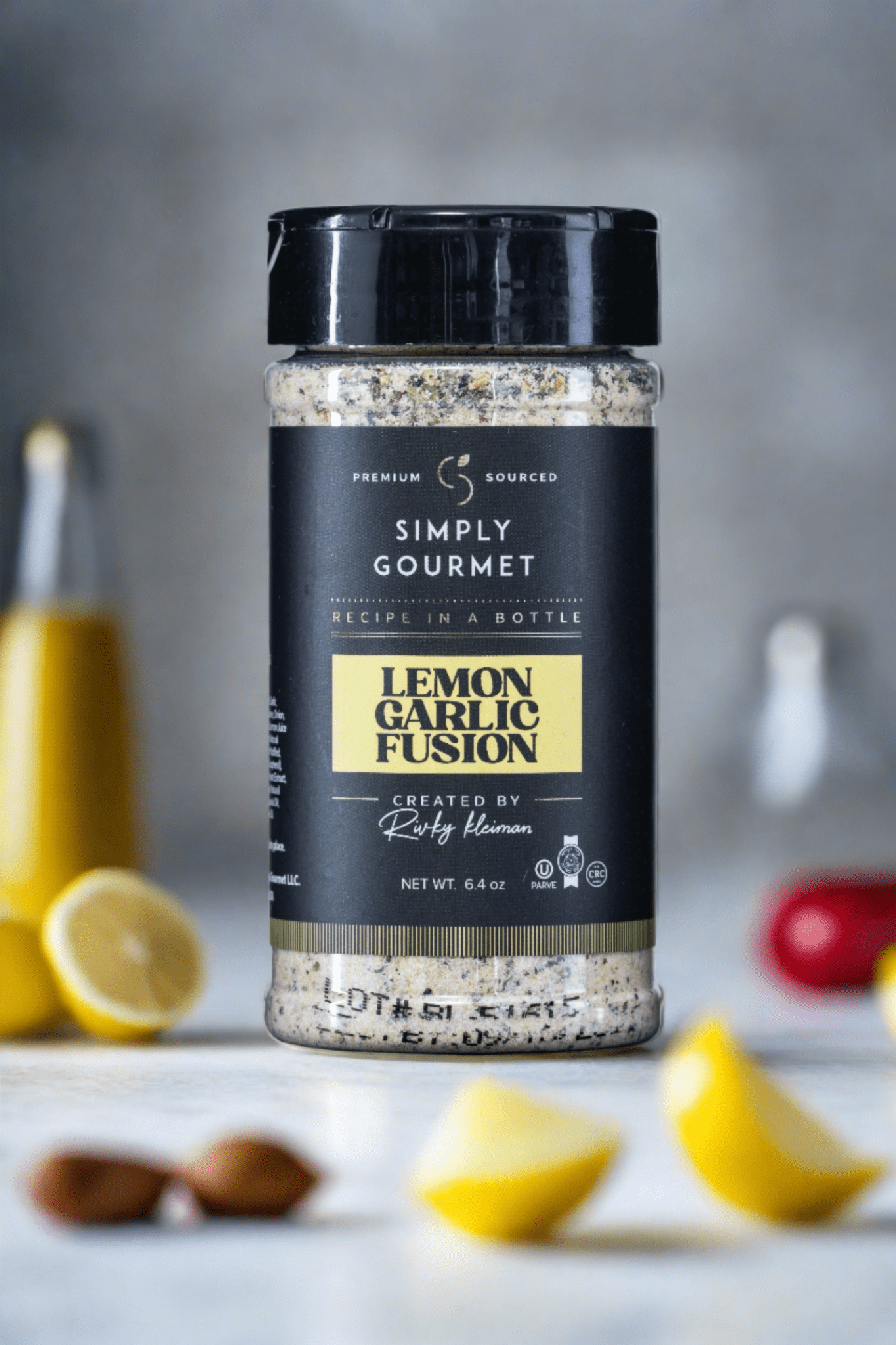 Lemon Garlic Fusion - Recipe in a Bottle - Spice Rub - Simply Gourmet