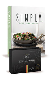 Simply Cookbook + Recipe in a Bottle gift set