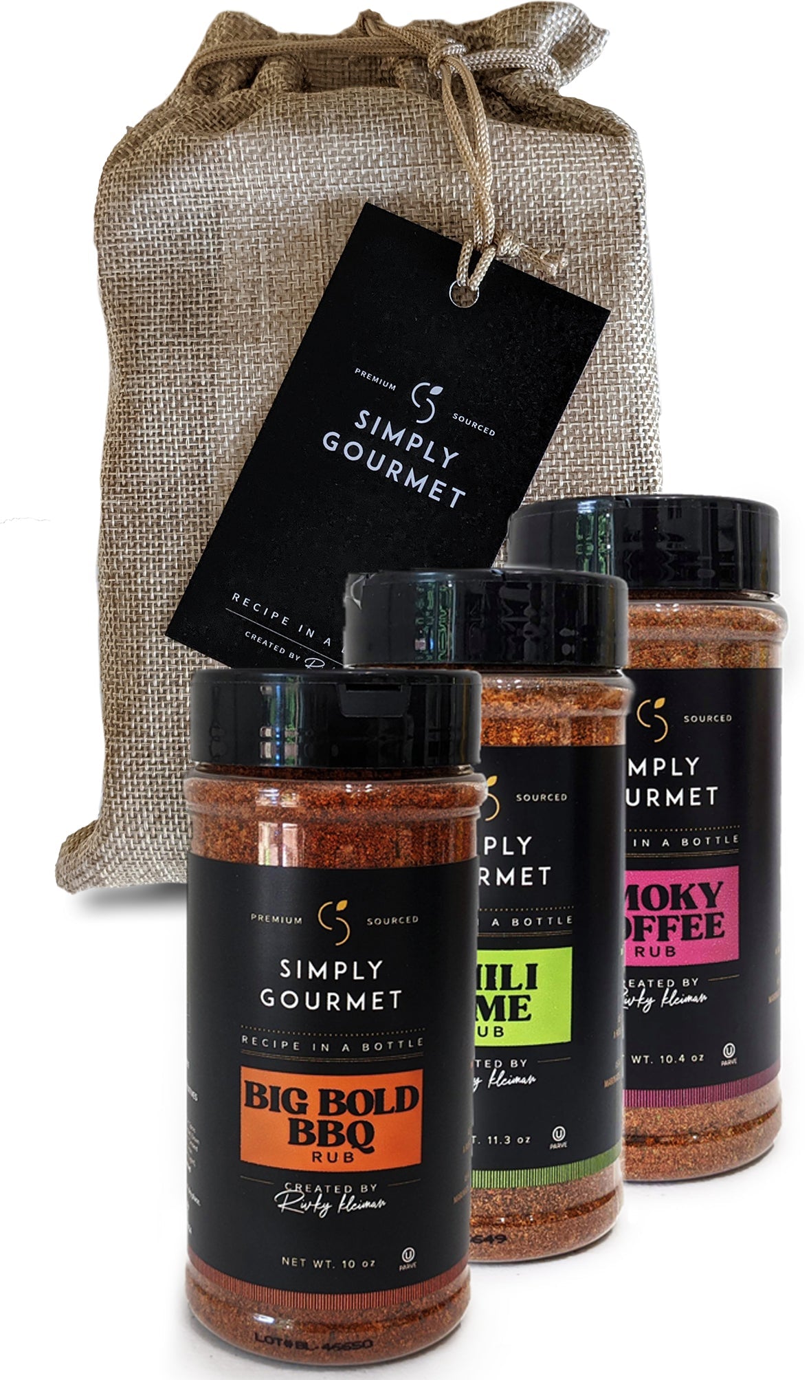 Recipe in a Bottle - Gift Set! - Spice Rub - Simply Gourmet