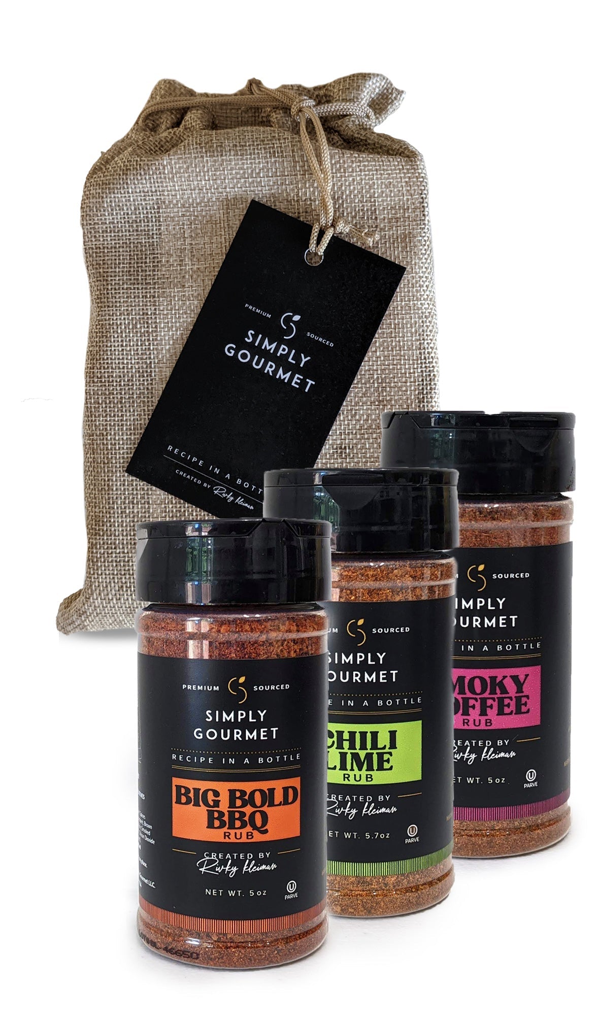 Recipe in a Bottle - Gift Set! - Spice Rub - Simply Gourmet