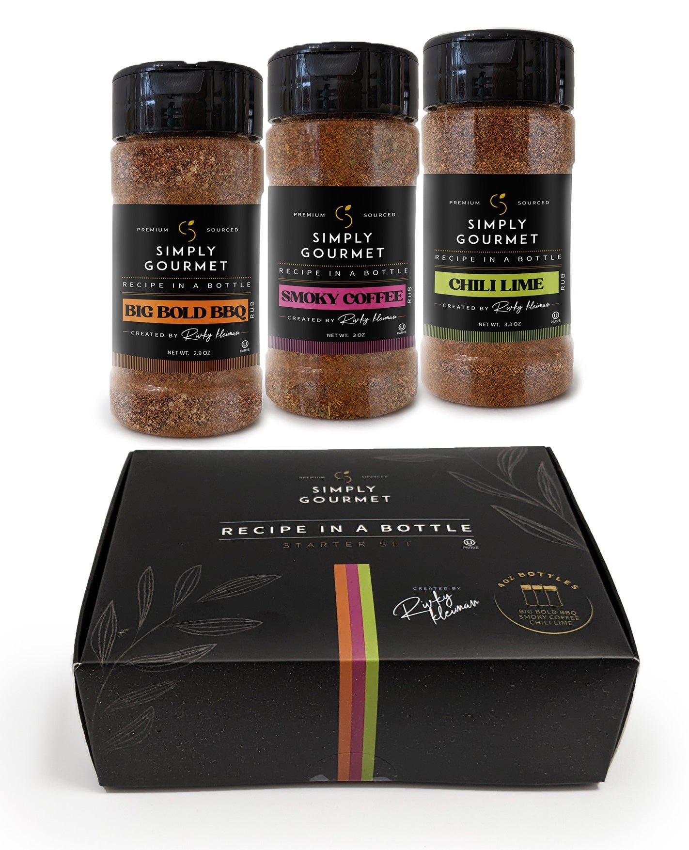 Recipe in a Bottle - Gift Set! - Spice Rub - Simply Gourmet